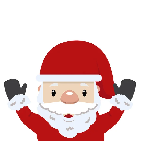 Cute Santa Claus Cartoon Vector — Vector de stock