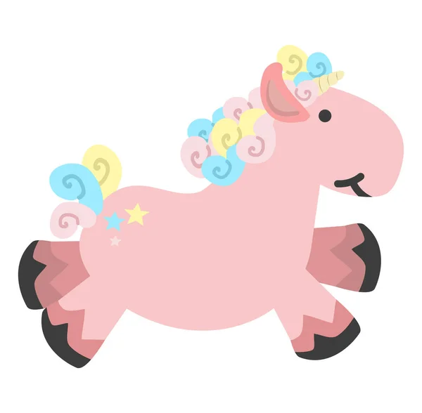 Cute Unicorn Illustration Vector Icon —  Vetores de Stock