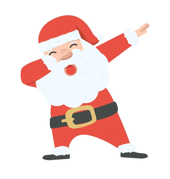 Santa Claus Dabbing Χορός Διάνυσμα Κινούμενα Σχέδια — Διανυσματικό Αρχείο