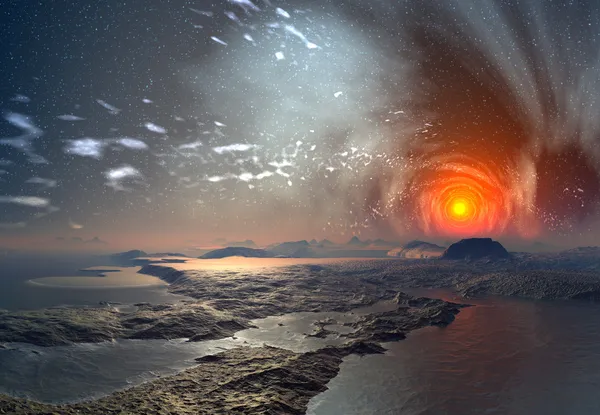 Yabancı gezegen ile mistik gök