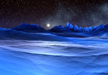 Mavi fantezi yabancı gezegen