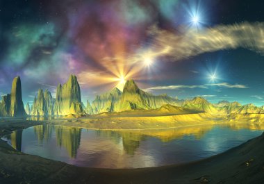 Yabancı gezegen, bilgisayara resimleri