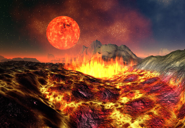 Alien Planet, Computer Artwork