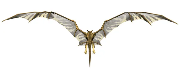 Flying Fantasy Dragon - Obra de Arte do Computador — Fotografia de Stock
