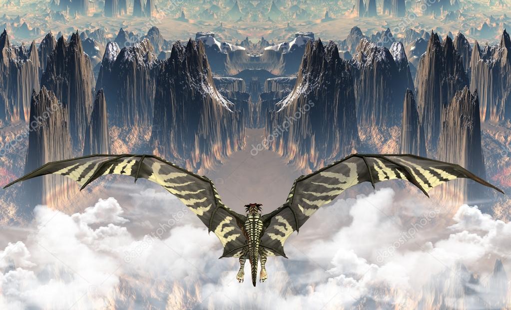 Flying Dragon - Computer Artwork