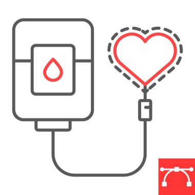 Kan bağışı satırı simgesi