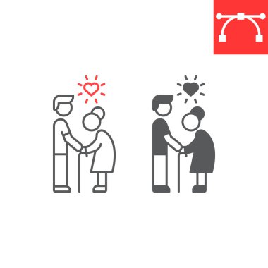 Yaşlılar çizgi ve sembol oluşturmaya yardım ediyor