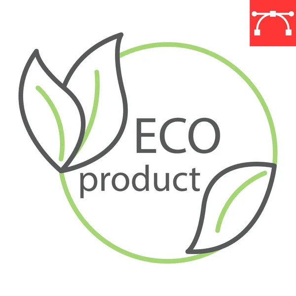 Ikona linii produktów ECO — Wektor stockowy