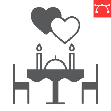 Romantik yemek sembolü