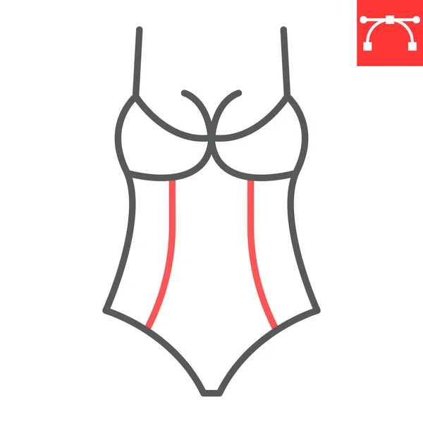 Sexy lingerie line icon — Stockvektor