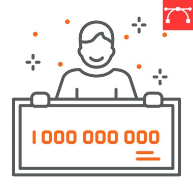 Piyango galibi satırı simgesi