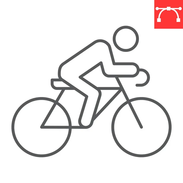 Ikona jazdy na rowerze — Wektor stockowy