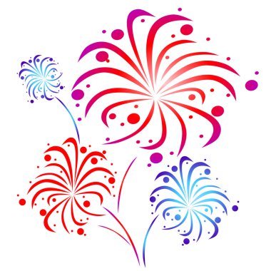 vektör havai fişek