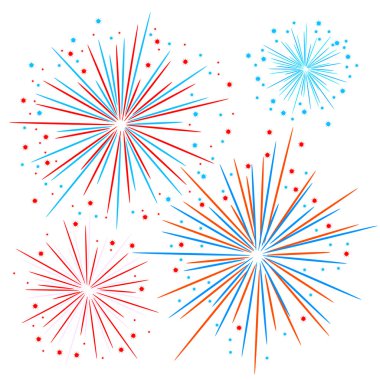 vektör havai fişek