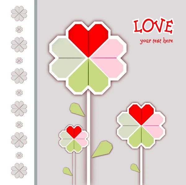 Happy valentines day and weeding cards — Stock Vector