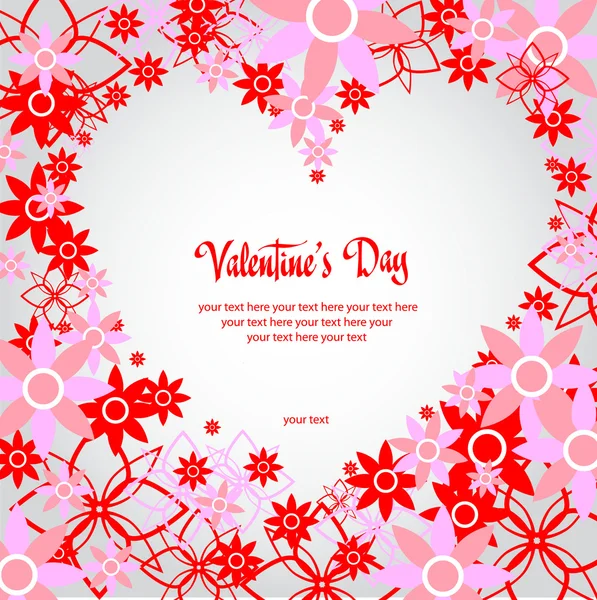 Happy valentines day and weeding cards — Stock Vector