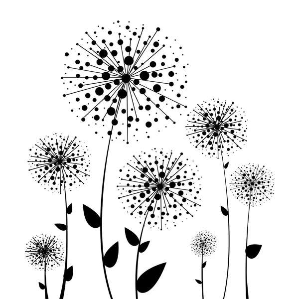 Abstract flower vector dandelion — Stock Vector