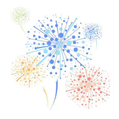 vektör havai fişek