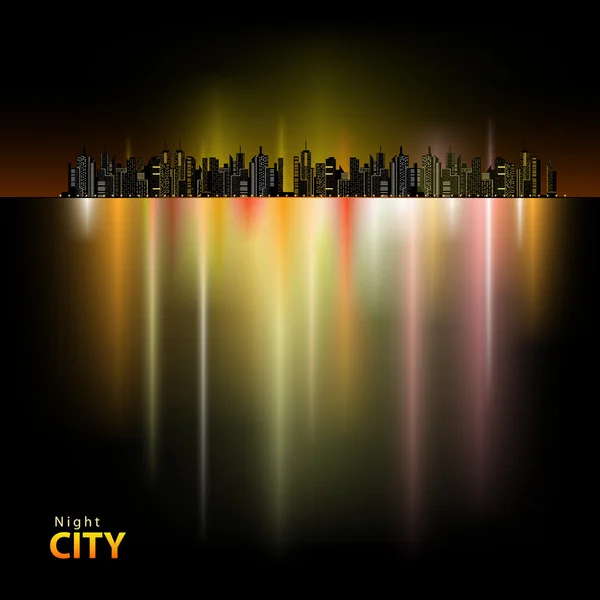 Ville de nuit — Image vectorielle