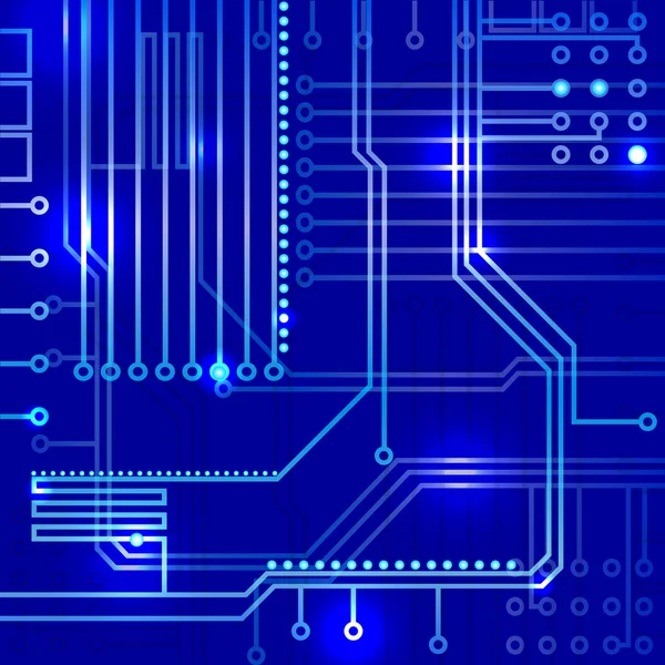 Abstrato eletrônica azul fundo —  Vetores de Stock