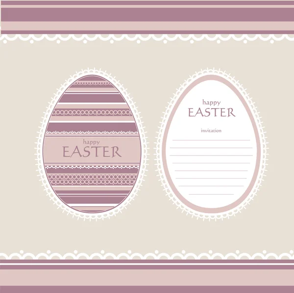 Easter invitation card — Stock Vector