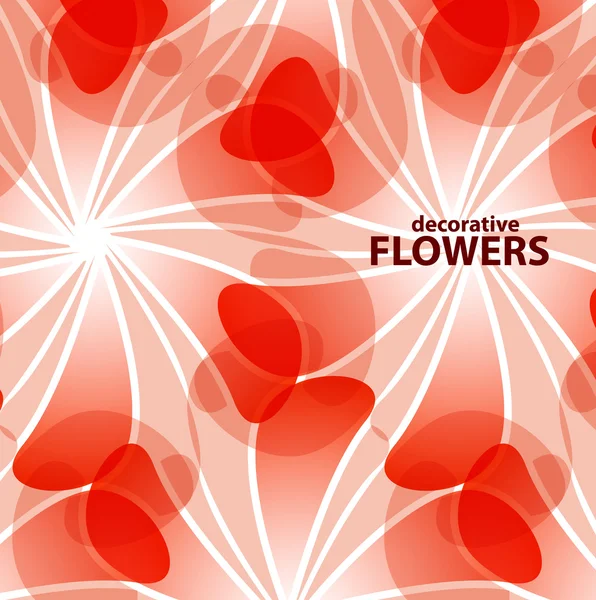 Decoratieve bloemen achtergrond — Stockvector