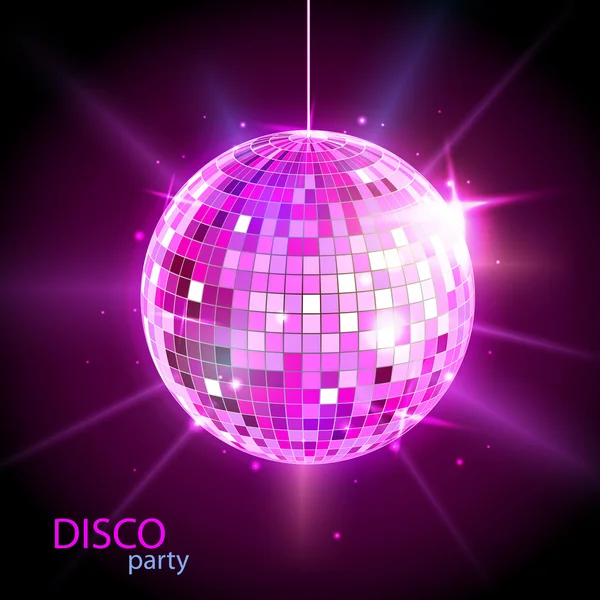 Discokugel. Disco-Hintergrund — Stockvektor