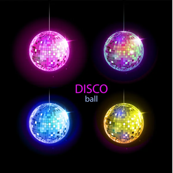 Disco bal. Disco achtergrond — Stockvector