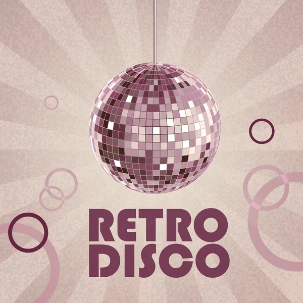 Retro disco fundo —  Vetores de Stock