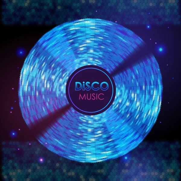 Disco mit abstraktem Hintergrund — Stockvektor