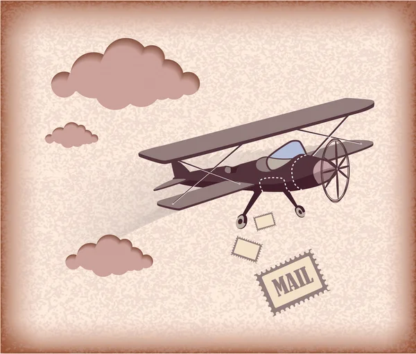 复古飞机 — 图库矢量图片