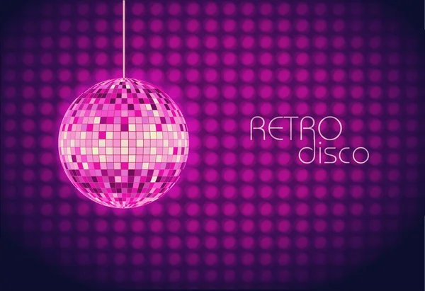 Disco ball. Disco background — Stock Vector
