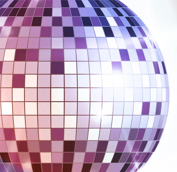 Boule disco. Contexte disco — Image vectorielle