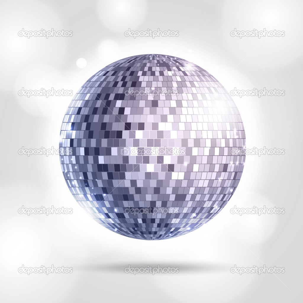 Disco ball. Disco background