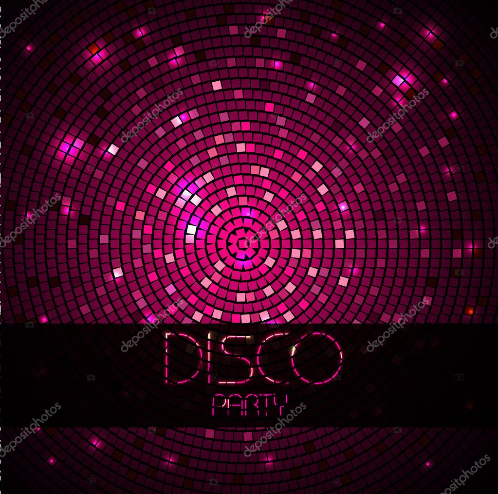 Disco Ball 80s Party Light Element Stock Vector (Royalty Free