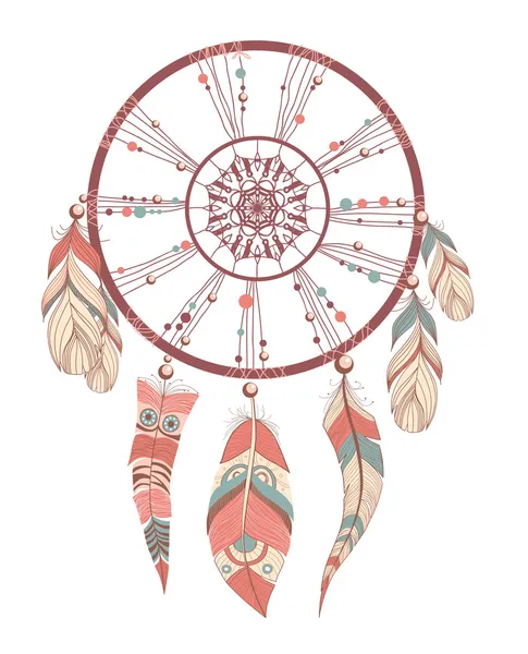 Dream catcher. romantische — Stockvector