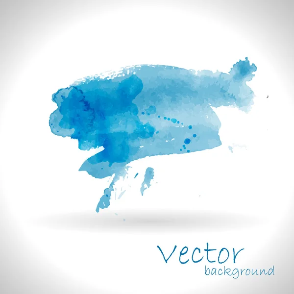 Aquarel blauwe achtergrond — Stockvector