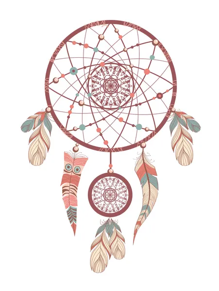 Dream catcher. romantyczny — Wektor stockowy