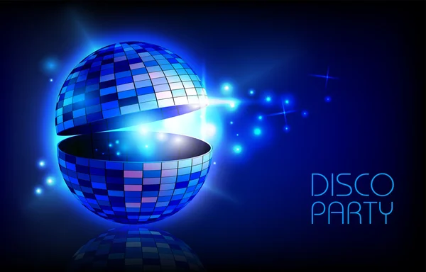 Disco koule. Disco pozadí — Stockový vektor