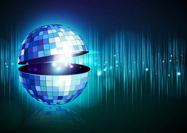 Disco ball. Disco background — Stock Vector