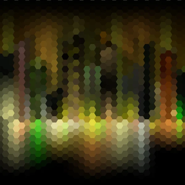 Noche ciudad abstracto mosaico fondo — Vector de stock