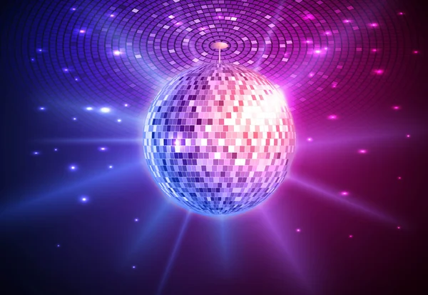 Disco bal achtergrond — Stockvector