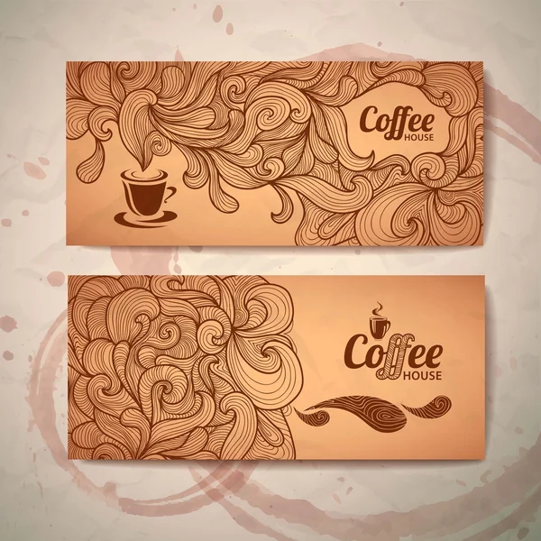 Diseño del concepto de café — Vector de stock