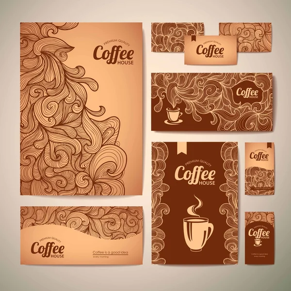 Design de conceito de café — Vetor de Stock