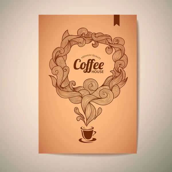 Kaffee-Konzeption — Stockvektor