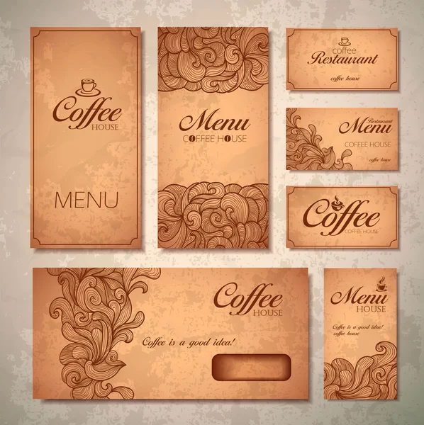 Diseño del concepto de café — Archivo Imágenes Vectoriales