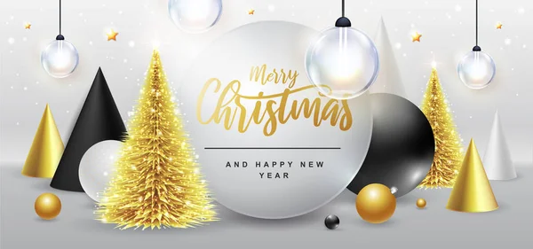 Веселого Різдва Щасливого Новорічного Плакату Різдвяними Святами Різдвяні Свята Приклад — стоковий вектор