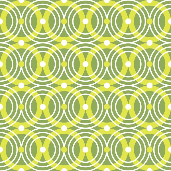 Gröna cirklar seamless mönster Stockvektor