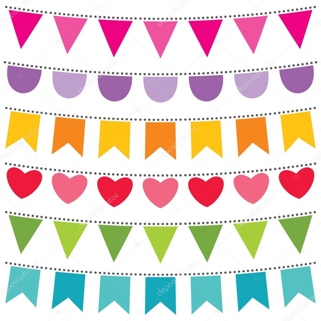 Bunting flags set