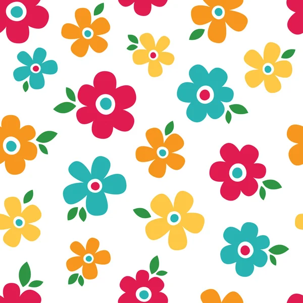 Bloemen naadloos patroon — Stockvector